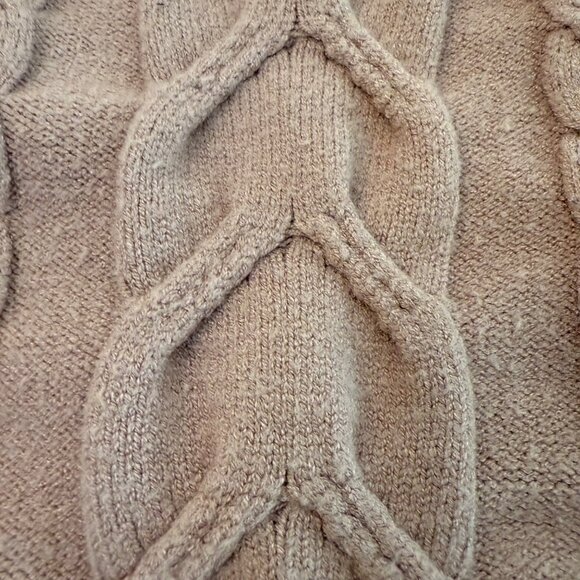 Premise Womens Cable Knit Pullover Sweater M/M Blush Pink Long Sleeve Cozy & Sty - Picture 9 of 9